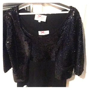 Black sparkle Blazer with  cami to go with it